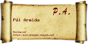 Pál Armida névjegykártya